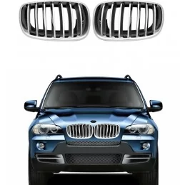 Kylargrill för BMW X6 krom