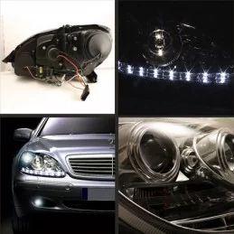 Mercedes S-klass W220 LED-strålkastare