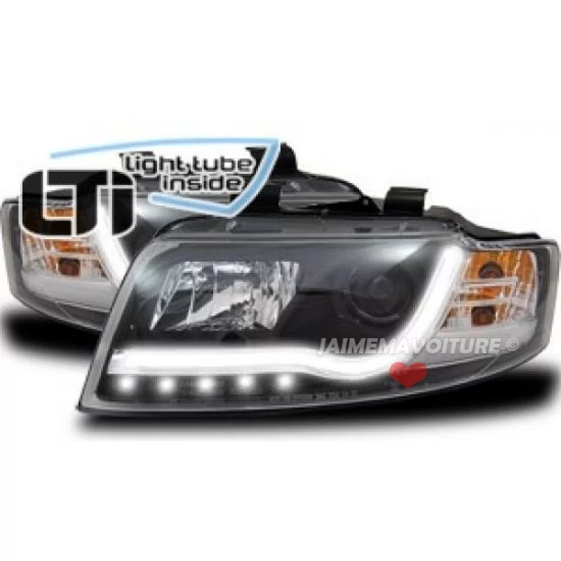 LTI zwarte koplampen Audi A4 B6