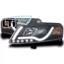 LTI svarta LED-frontljus Audi A6