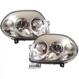 Pair of front headlights Renault Clio 2