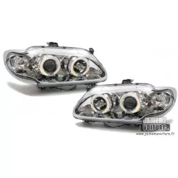 Renault Megane 1 Fase 1 Angel eyes Chrome