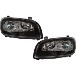 Set di fari Toyota Rav 4 design dal 1997 al 2001 Colore nero