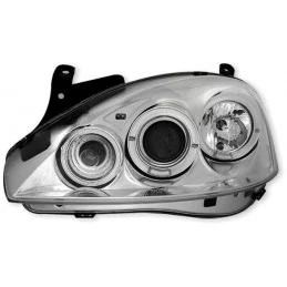 Fari Angel eyes per Opel Corsa C cromo