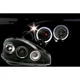 Scheinwerfer Angel Eyes für Opel Corsa C Black