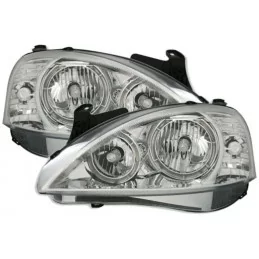 Angel eyes for Opel Corsa C chrome