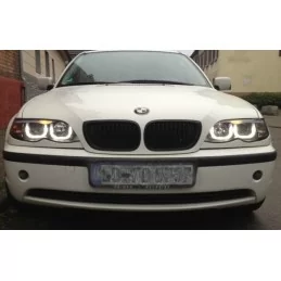 BMW faros delanteros LED Serie 3 E46 anillos cuadrados