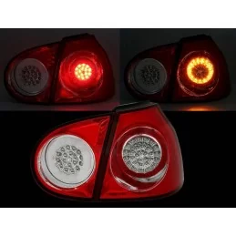 Golf 5 rödvita LED-bakljus