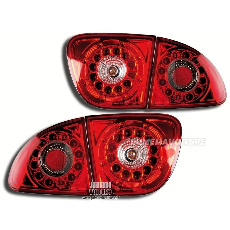 Seat Leon Luci posteriori a LED Mod1 Rosso