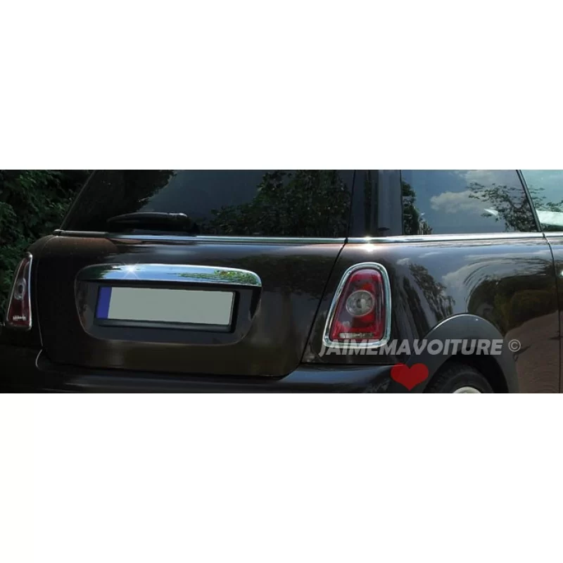 Bagagelucka i kromad aluminium MINI COOPER R56