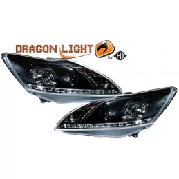 Front headlights led Ford Focus 2008-2011 - black