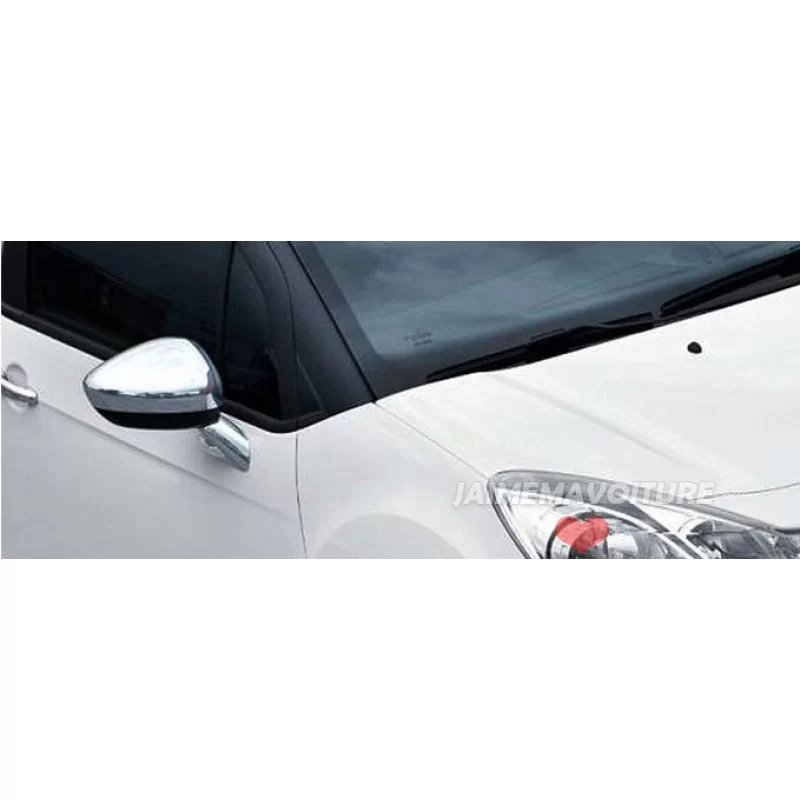 Calotte specchietto cromo alu 2 Pezzi Acciaio inox CITROËN C3