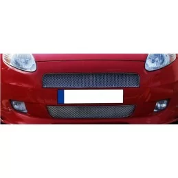 Kromad aluminiumkylargrill 2 st rostfritt stål FIAT GRANDE PUNTO