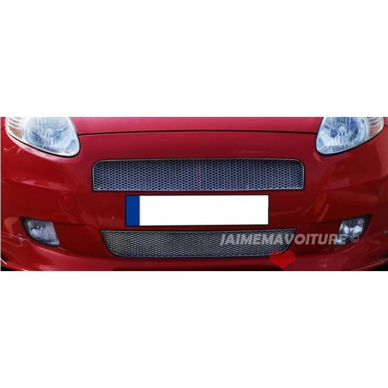 Chroom aluminium radiatorroosterframe 2 st. roestvrij staal FIAT GRANDE PUNTO