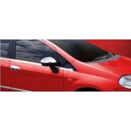 Outline of window chrome aluminum 2 Pcs stainless steel large PUNTO FIAT