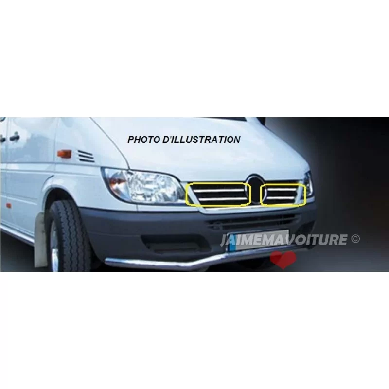 Chroom aluminium radiatorrooster omranding 4 st rvs (groot) MERCEDES VITO W639