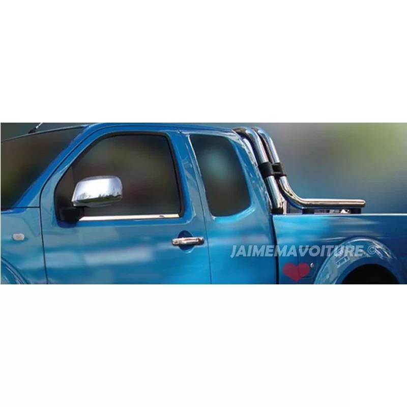 Cornice del finestrino in alluminio cromato 4 pezzi in acciaio inox NISSAN NAVARA