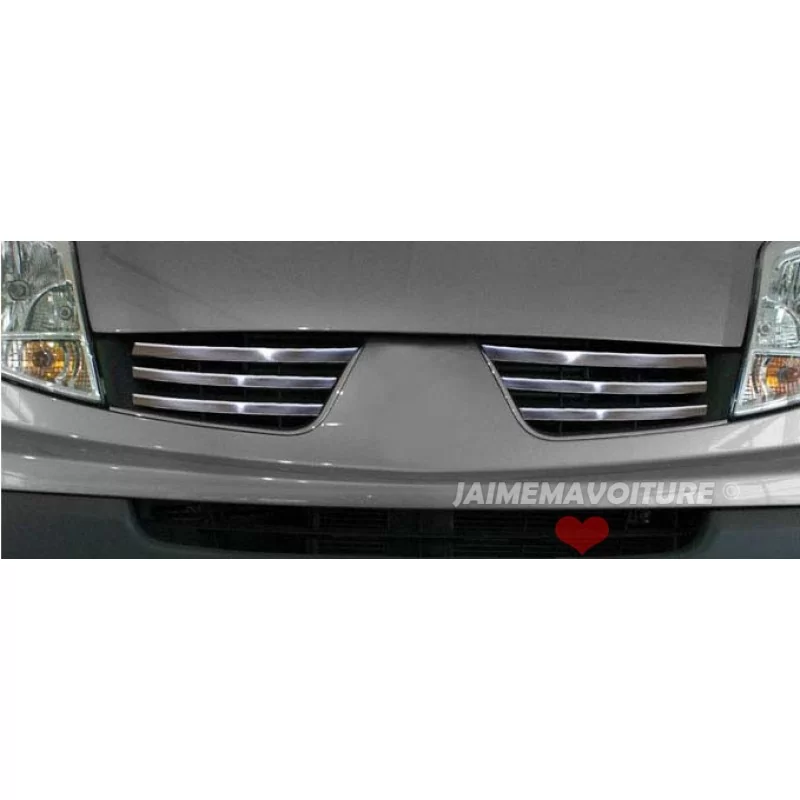 Kylargrill i kromad aluminium 6 st Inox RENAULT TRAFIC