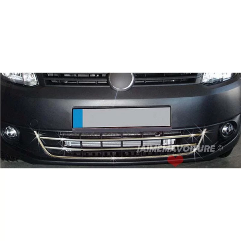 Chroom middengrille-set 3 st CADDY TREND roestvrij staal