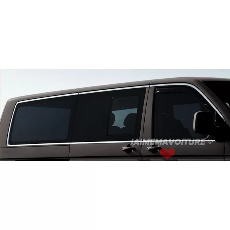 Cornice per finestrino in alluminio cromato 14 pezzi in acciaio inox VW T5 TRANSPORTER 2003-2010