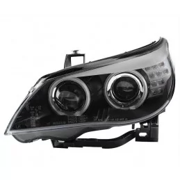 CCFL angel eyes koplampen voor BMW 5 Reeks zwart - F10 look