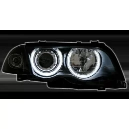 Xenon look Scheinwerfer mit CCFL Angel Eyes für BMW 3 Serie E46 