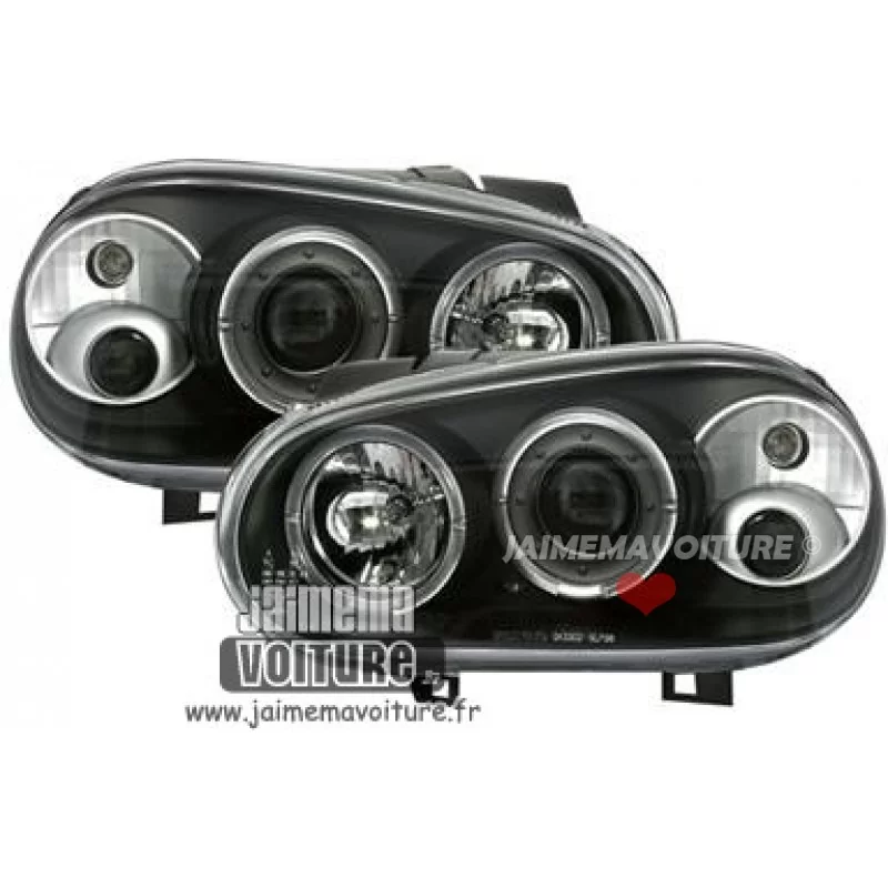 Fari anteriori Angel eyes Nero Golf 4