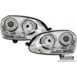 Fari anteriori Angel eyes Chrome Golf 5