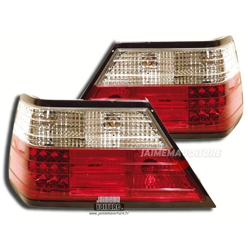 Mercedes W124 LED-bakljus Röd Vit