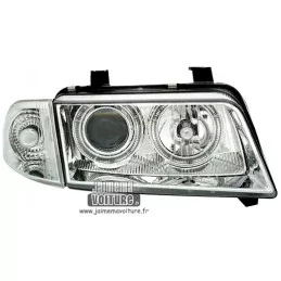 Ojos de angel faros Audi A4 B5 cromo