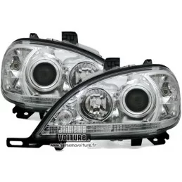 Transparent front lights Mercedes ML W163