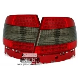 Audi A4 B5 LED-strålkastare Crystal Red Black