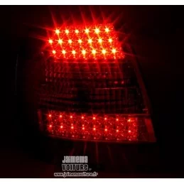 Audi A4 B5 Feux Arrières Led Cristal Rouge Noir