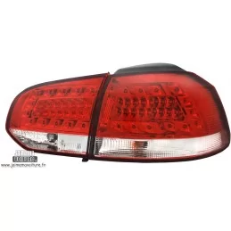 Golf 6 LED achterlichten Rood Wit