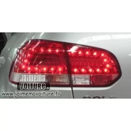 Golf 6 Rückleuchten in Rot, Weiß-LEDs