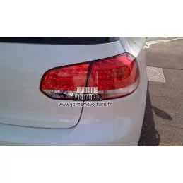 Rückleuchten led neu Röhre für VW Golf 6 - rot weiß