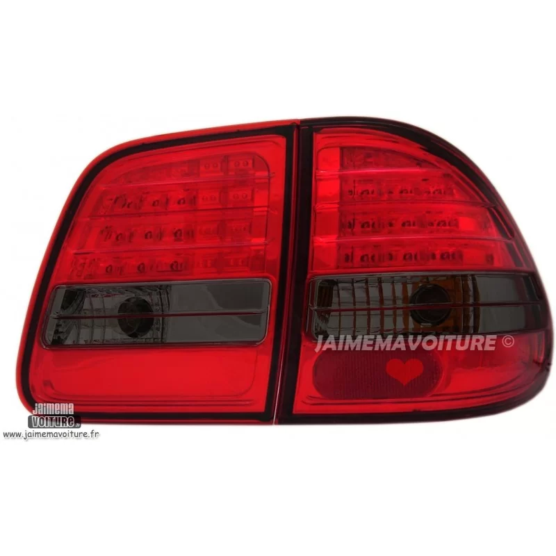 Mercedes E-Klass Kombi W210 Rökta röda LED-bakljus