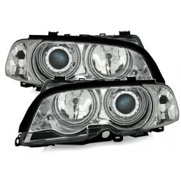 BMW 3 Reeks 1999-2001 - CCFL koplampen met angel eyes - Chroom