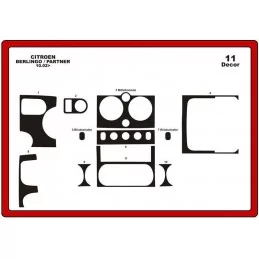 Instrumentbrädesinsats CITROEN Berlingo 2002-2008 11 delar