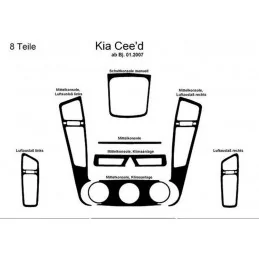 Instrumentbrädesinsats KIA Ceed 8 delar