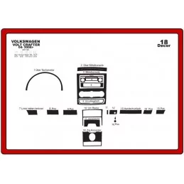 Dashboard insert VOLKSWAGEN Crafter 18 stuks