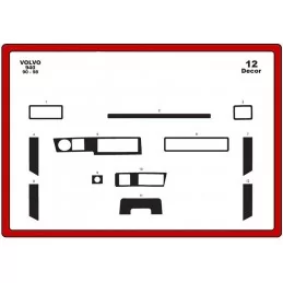 Dashboard insert VOLVO 940 12 stuks