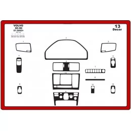 Dashboard insert VOLVO XC 90 13 stuks