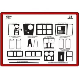 Dashboard insert VOLVO FH 12 23 stuks