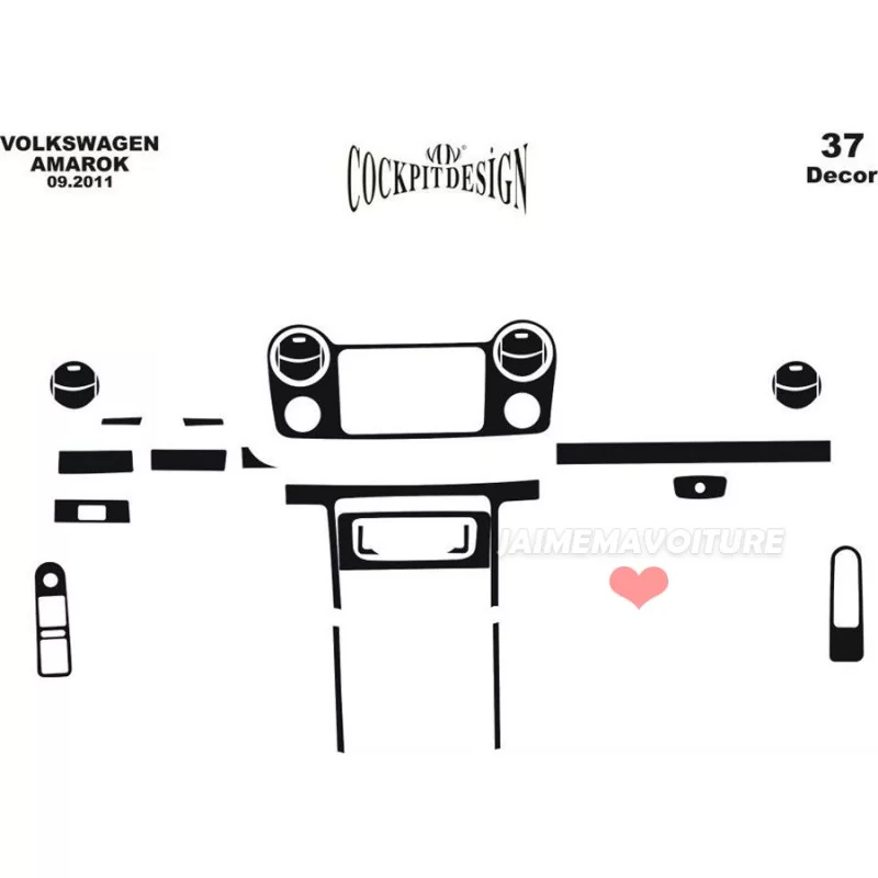 Dashboard insert VOLKSWAGEN Amarok 35 stuks