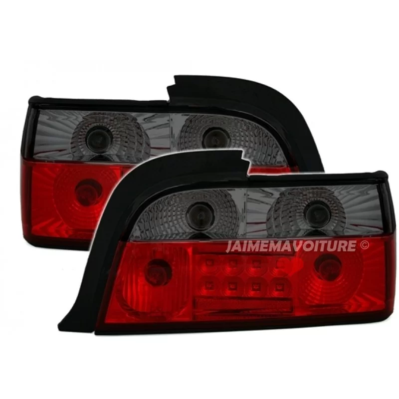 Pilotos traseros led BMW serie 3 E36 taza/convertible - rojo ahumado