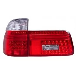 BMW serie 5 E39 Touring rojo humo led cola se enciende