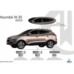 Hyundai iX35 kromad fönsteromfattning