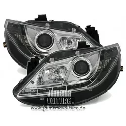 Seat Ibiza 6J Fari anteriori cromati "Devil eyes" a LED