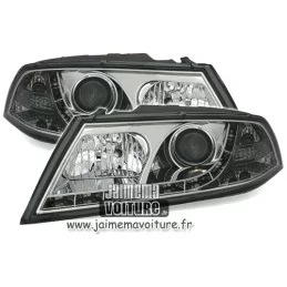 Front headlights "Devil eyes" Skoda Octivia ap 2004 Chrome